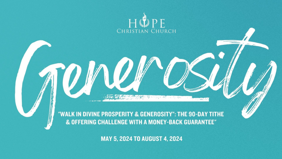 90 Day Tithing Challenge

May 5 - August 5, 2024
