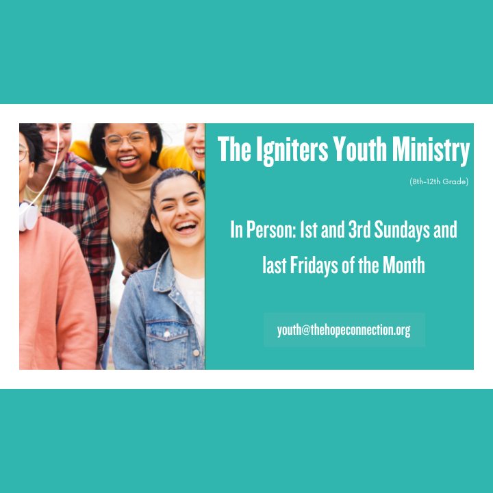 The Igniters Youth Ministry

8th - 12th Grade
