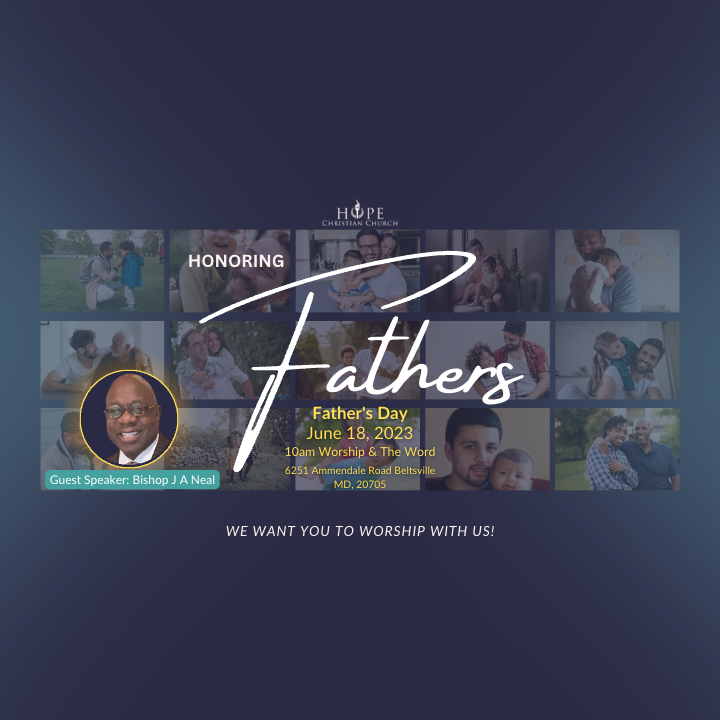 Honoring Fathers

June 18 
