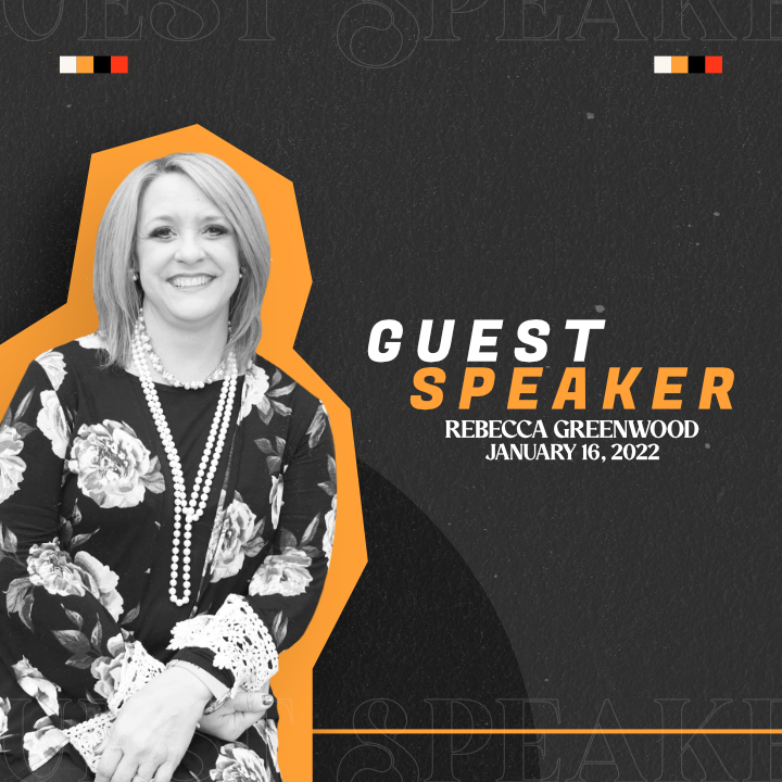 Guest Speaker Rebecca Greenwood

 
