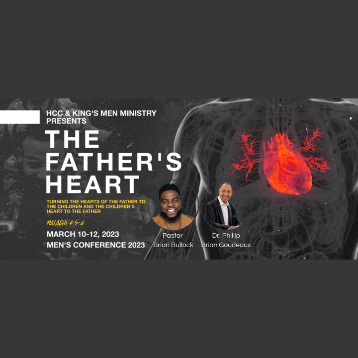 The Father's Heart 2023 Men's Conference

March 10 - 12 2023
