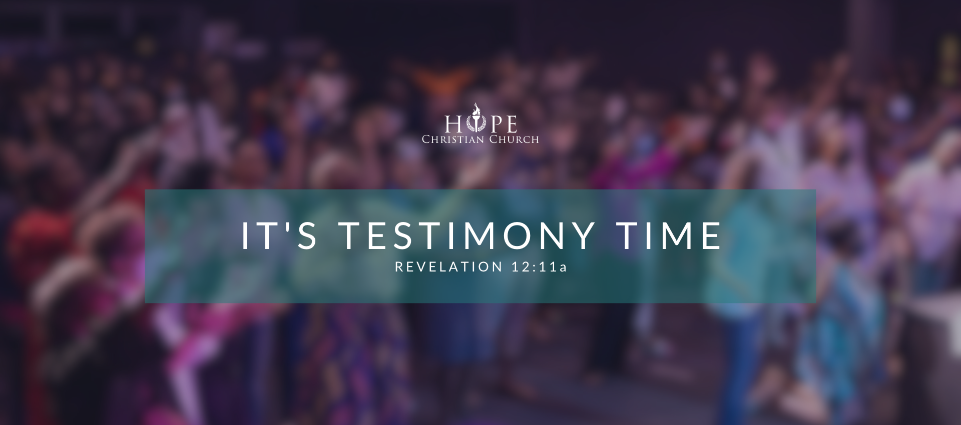 It's Testimony Time!
 