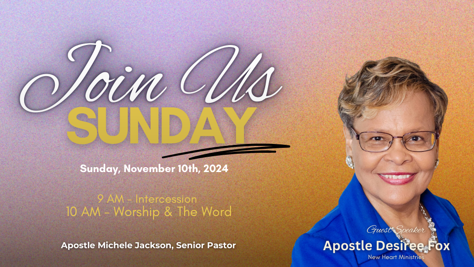 Guest Speaker

Apostle Desiree Fox

November 10, 2024

 

 
